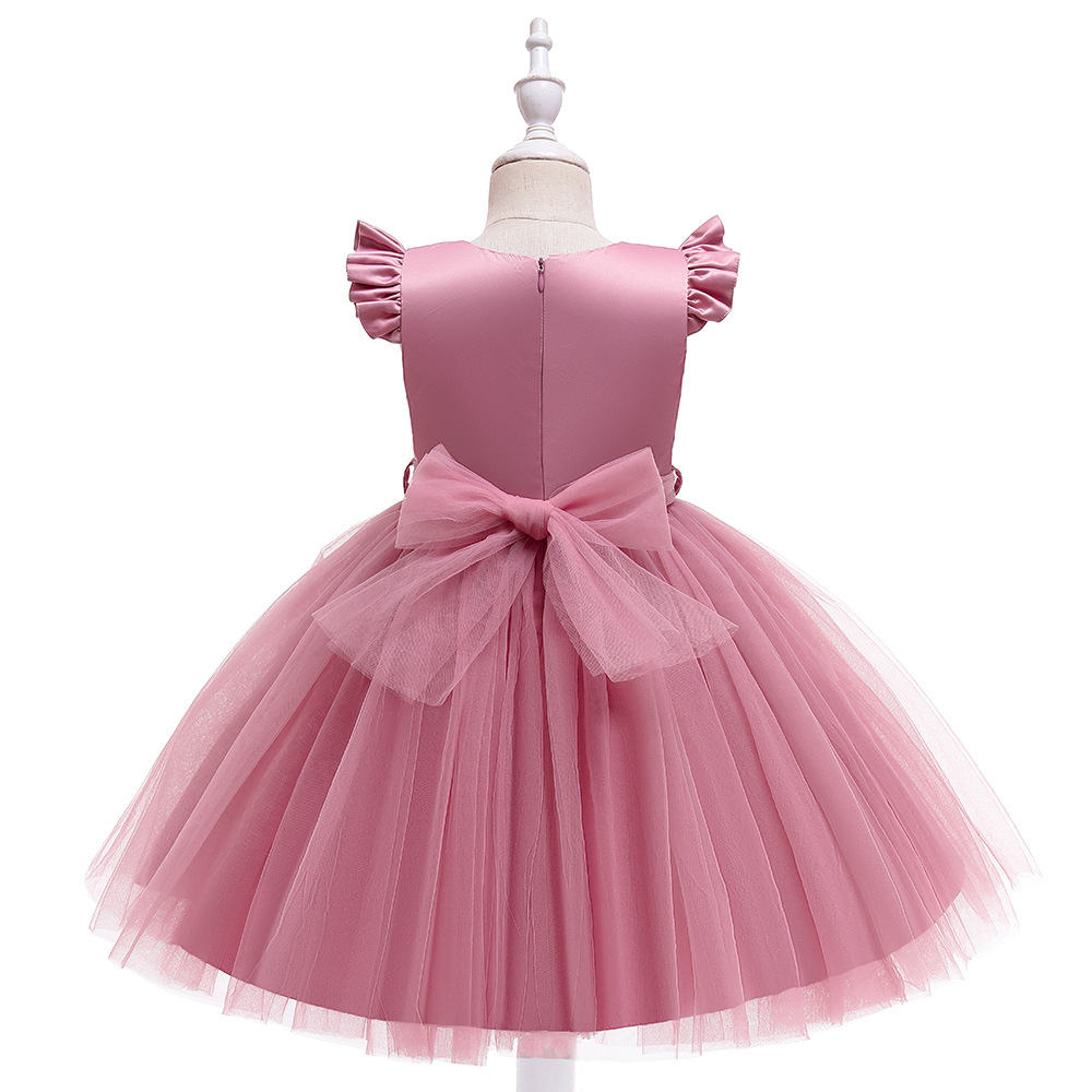 Picture of Children's Dress Flower Girl Wedding Dress Princess Dress 2025 European and American New Girl Host Catwalk Piano Performance Dress