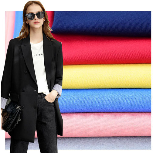 Cotton-polyester four-sided stretch twill fabric, 200gsm CVC stretch fabric, spring/autumn casual pants, men's woven fabric