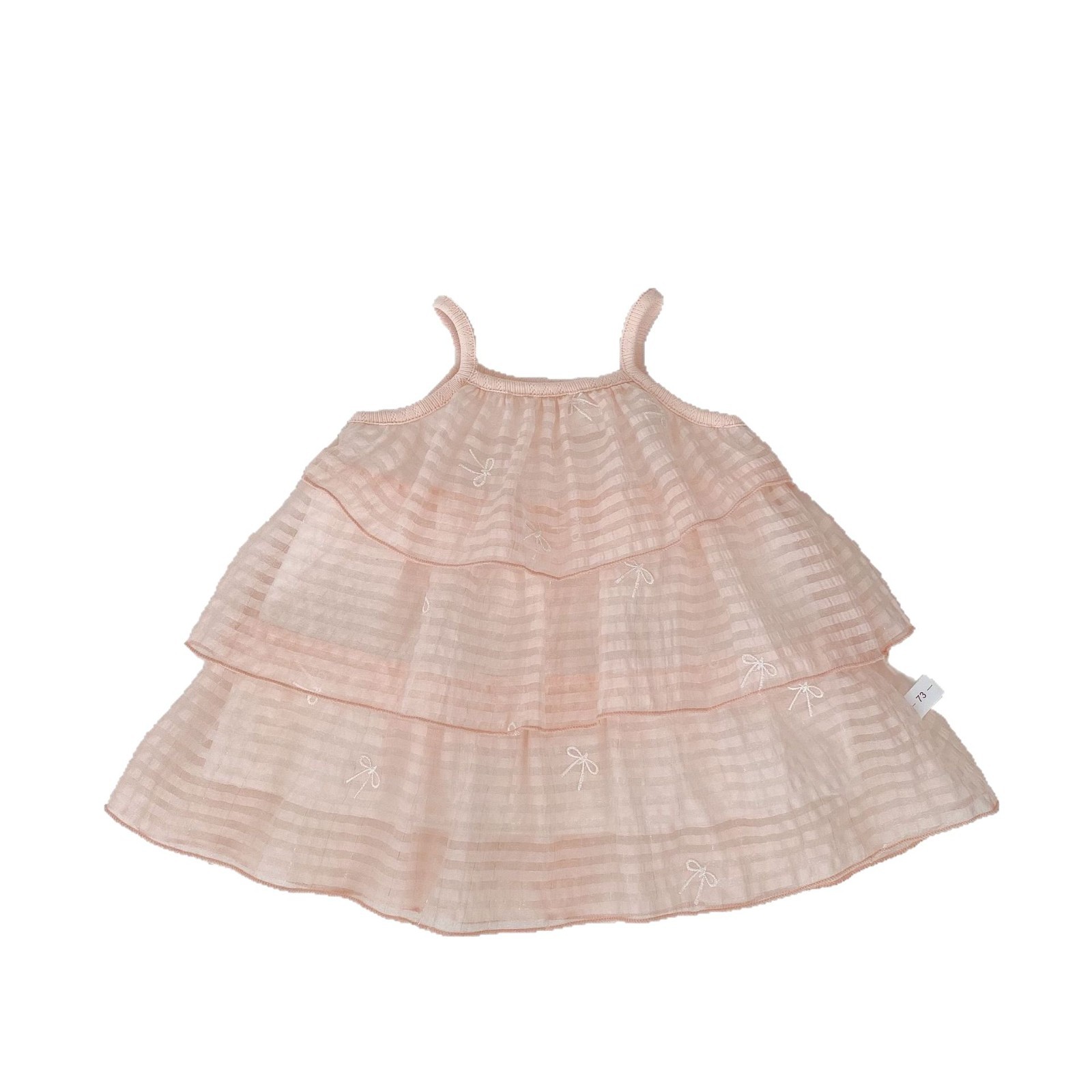 Picture of INS New Girls' Sling Cake Skirt Fashion Bow Princess Skirt Children's Baby Stylish Summer dress