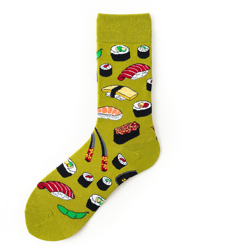 Picture of Mid-Calf Trendy Socks, Fashionable and Comfortable, Elegant Couple Socks, Long Socks for Export, Trendy Oil Painting Style, Jk Internet Celebrity High Socks, Wholesale