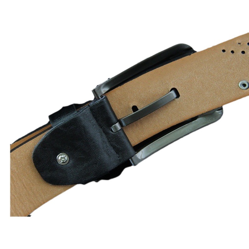 New Export Casual Men's Belt, Antique Pin Buckle Belt, Retro Style Rivet Trouser Belt with Trousers Manufacturer