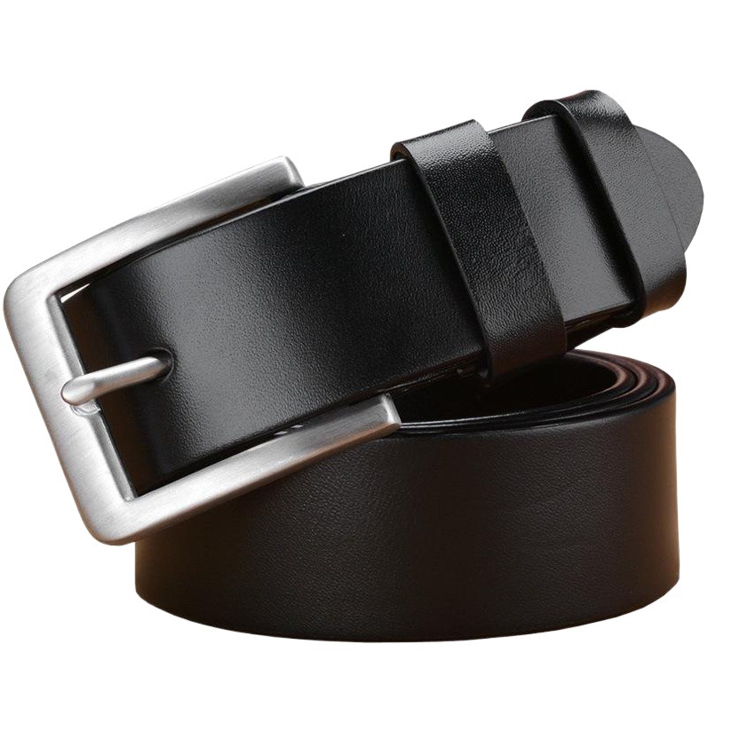 The first layer of cowhide men's belt stainless steel belt buckle casual pants with extended plus size fat generation manufacturers