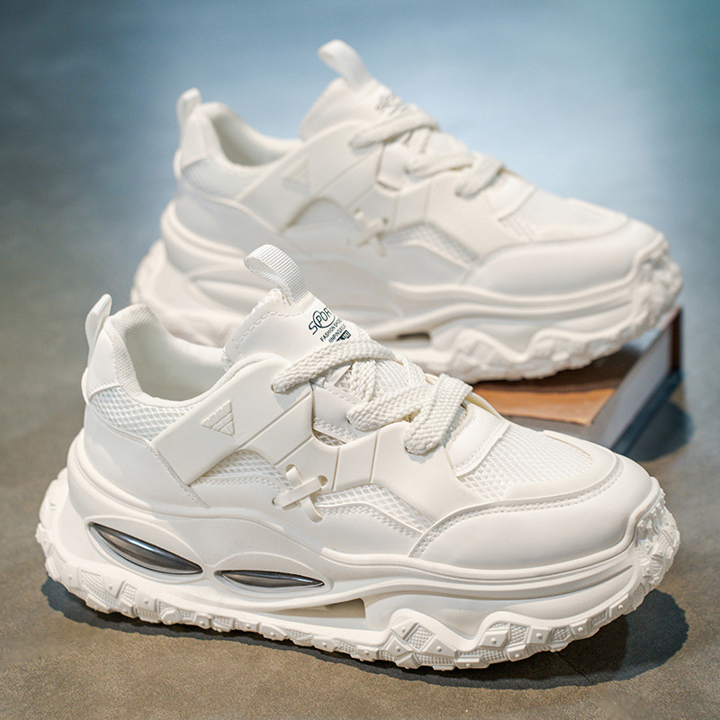 Picture of Internet celebrity popular men's shoes, summer breathable mesh, casual inner heightening daddy shoes, teenager running shock-absorbing sneakers