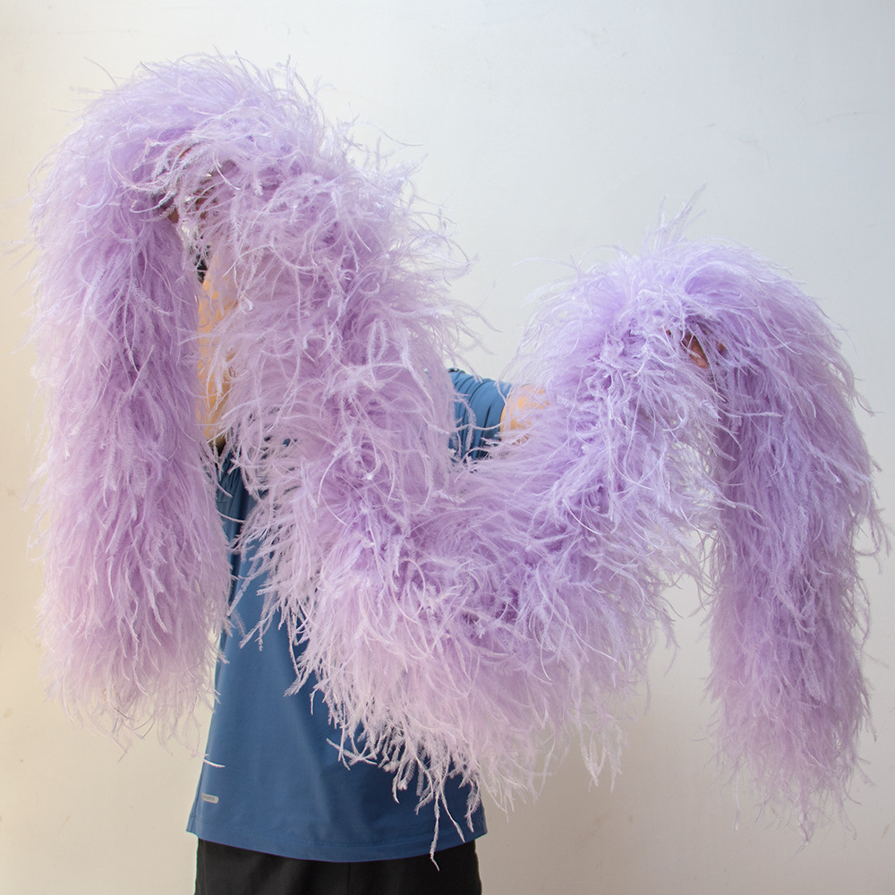 Picture of Multi-layer ostrich fizzle strips to make clothing skirt accessories feathers with ostrich feather strips manufacturers wholesale