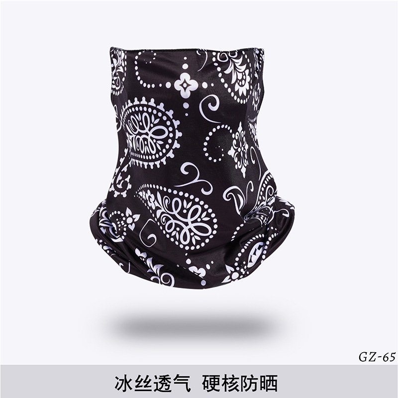 Picture of Outdoor ice silk mask changeable ear scarf men's and women's bicycle riding hood collar sun protection scarf summer