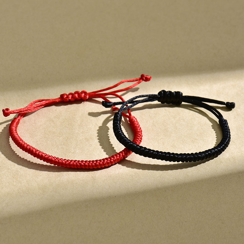 Xiao Zhan's Red Rope Bracelet Diamond Knot Hand Rope Hand-woven Couple Year of the Snake