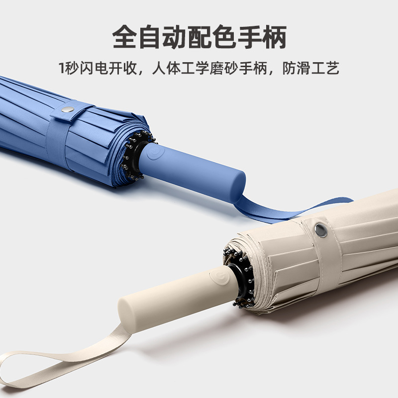 Picture of Fully Automatic Umbrella 32 Ribs, Rain or Shine, Sun Protection, Uv Protection, Foldableable Sunshade Umbrella for Men and Women, Gift Wholesale