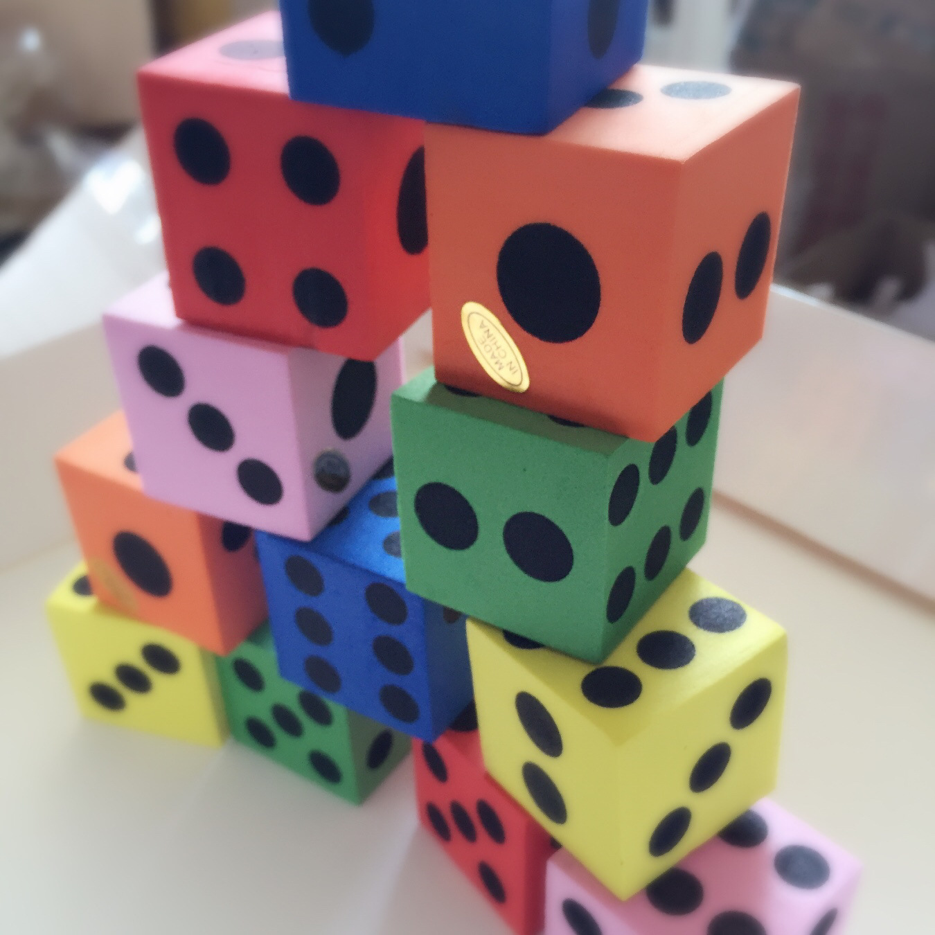 Picture of Korean Cute Creative Gift Children's Toys Hexahedral Small Dice Gifts EVA Foam Toys Board Game