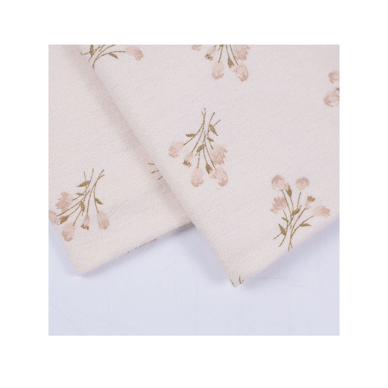 Picture of in stock autumn and winter cotton sanding printed fabric Alice floral cloth women's dress children's clothing baby clothes fabric