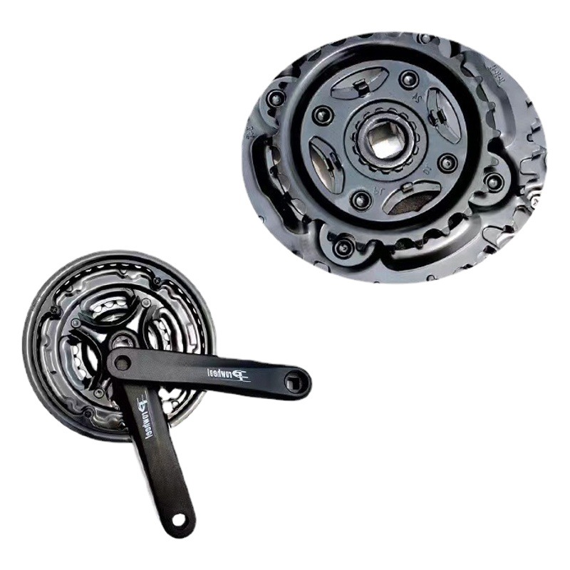 Mountain bike tooth plate aluminum alloy crank 170 square hole crank wheel plate 8 speed/24 speed bicycle accessories factory direct sales