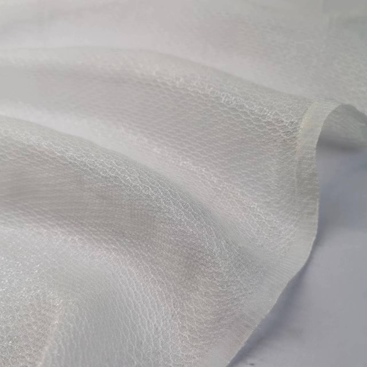 9 Mumi Hidden Bright Silk Jacquard White Silk Shirt Skirt Wide Fabric
