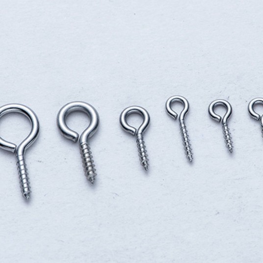 Stainless steel sheep's eye nail diy beaded jewelry accessories sheep's eye nail sheep's horn nail hole bead pendant button blind box material