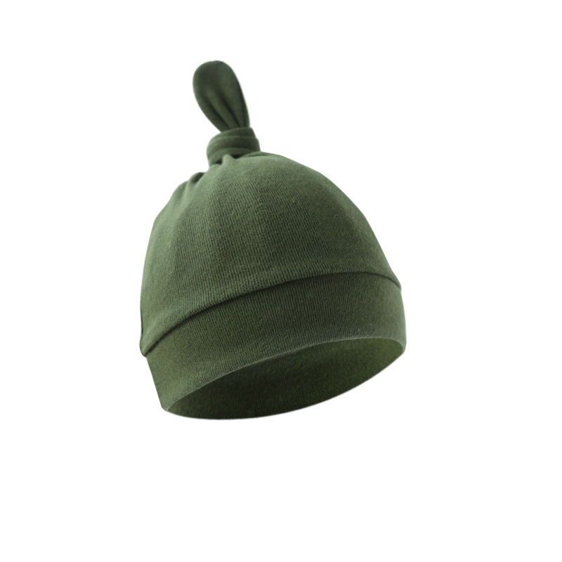 Picture of 2023 foreign trade baby pacifier hat single layer baby chirp hat baby tail hat children pullover hat