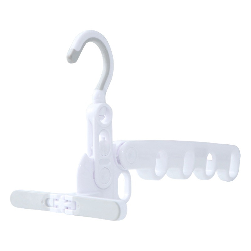 Foldable 5-hole clothes hanger dormitory student travel hotel indoor drying rack clothes support portable artifact clothes hook