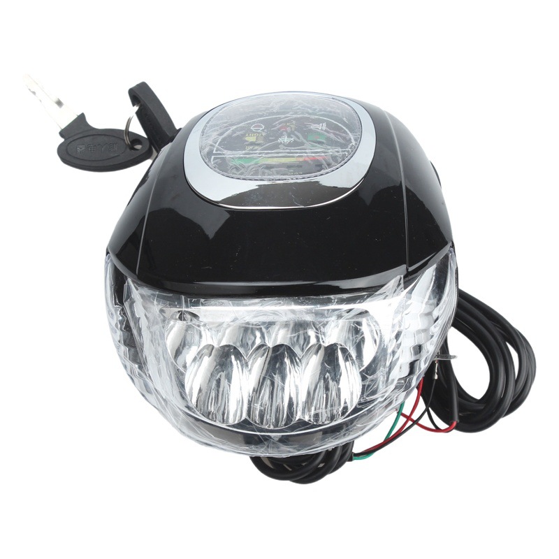 60V Harley electric scooter meter code meter bluetooth LED headlight modification Accessories lighting lamp with key