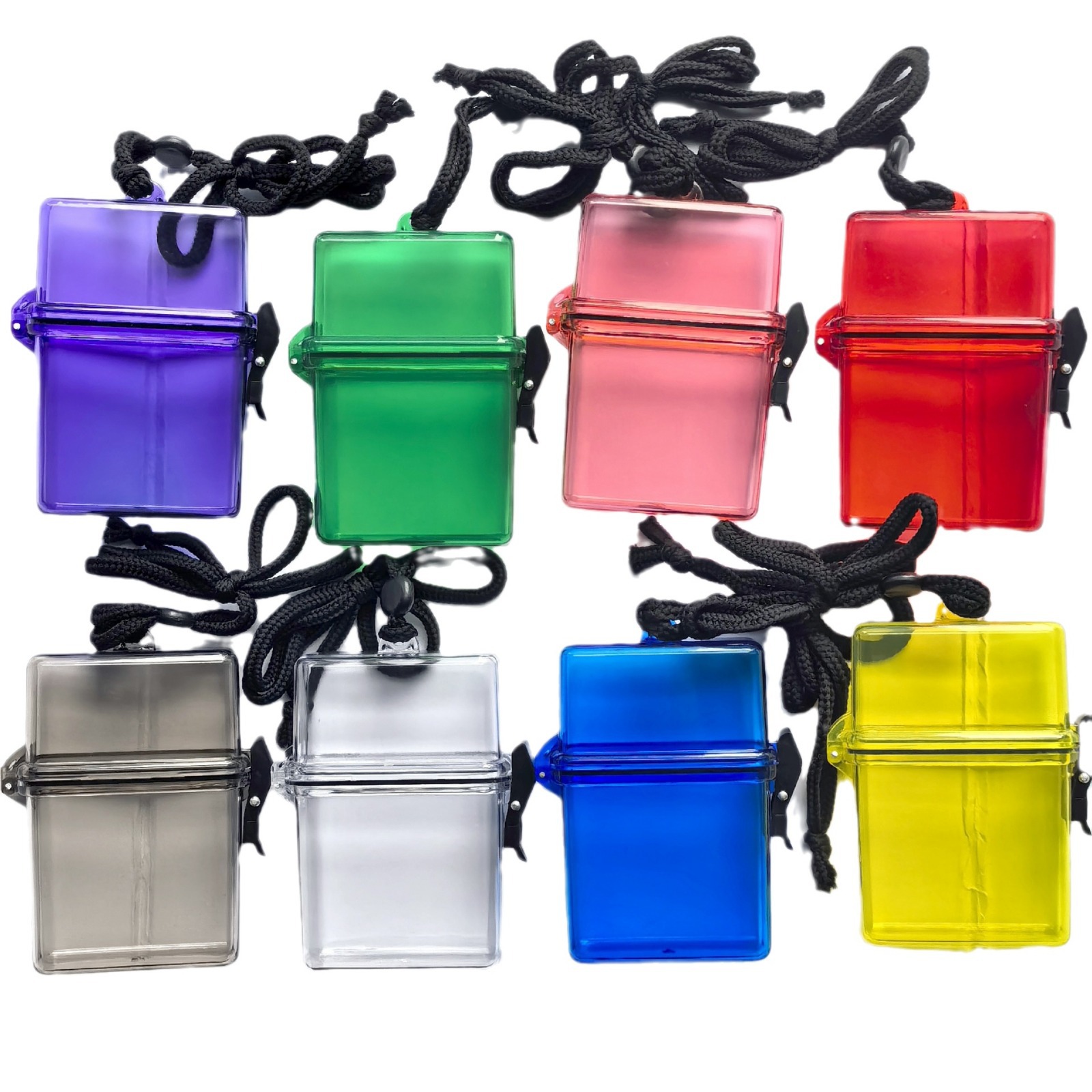 Picture of Ins Hip-Hop Punk Transparent Cigarette Box Hanging Neck Plastic Cigarette Box Popular Cigarette Box Waterproof Box Moisture-Proof Small Card Storage Box