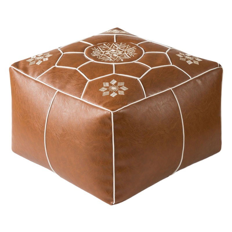 Moroccan Lazy Pier Futon Leather Bedroom Home Living Room Cushion Floor Bay Window Table Mat Tatami Wash-Free