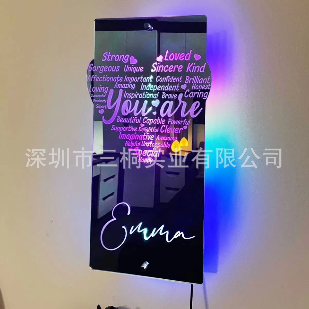 Creative Led Mirror Light-Up Amazon Hot Product