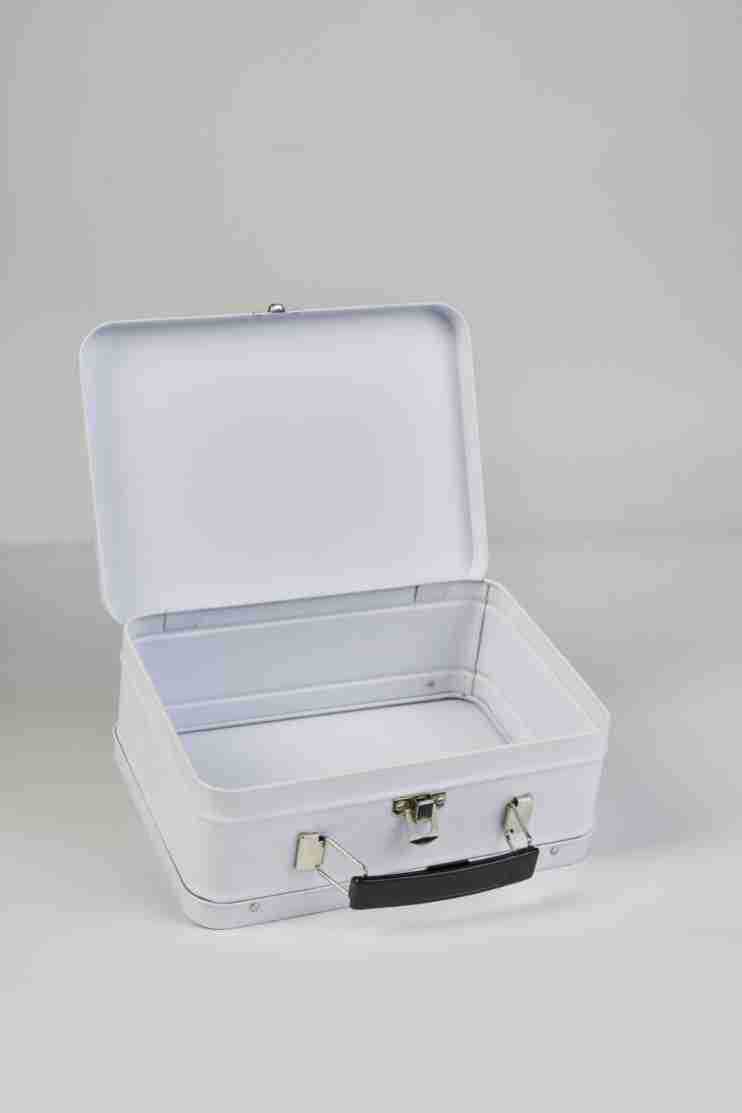 Picture of Tinplate Lunch Box Suitcase Metal Latch Jar New Year's Gift Hand-Held Gift Storage Cosmetics Gift Box