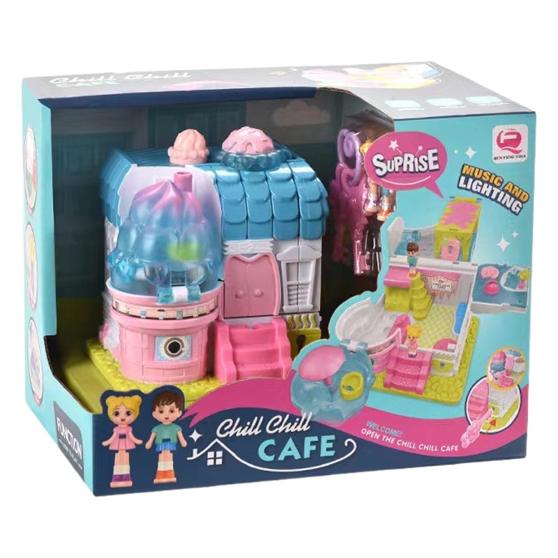 Children's Varieties Box Surprise Varieties Cabin Toy Girls Magic Book Princess Doll House Birthday Play House 6-13