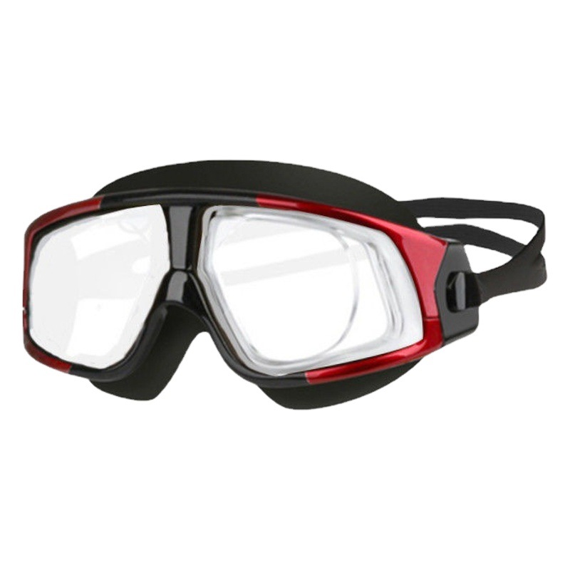 Large Frame Swimming Goggles Waterproof Anti-Fog Colorful HD Large Adult Myopia Glasses Swimming Products Diving Goggles Set Equipment