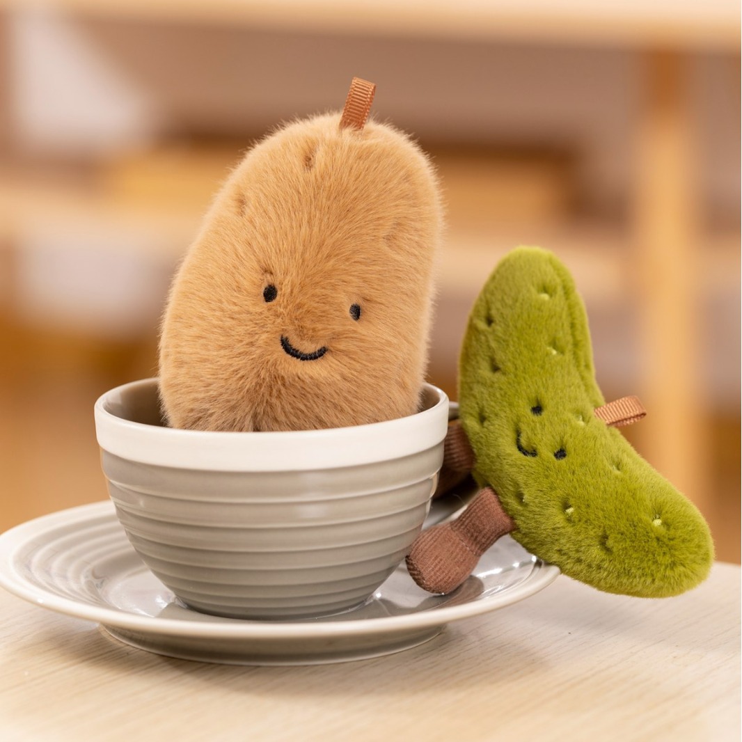 Picture of Little Potato & Pickled Cucumber Doll Jellycat Doll Stuffed Toy Doll Cute Holiday Gift Wholesale