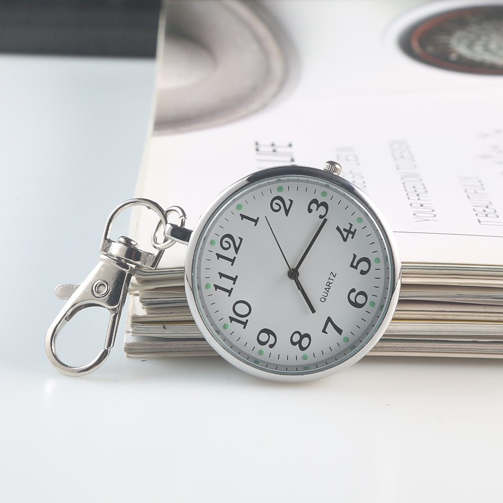 Picture of Examination pocket watch clear large number literal elderly children students key chain hanging watch nurse watch only look at the time