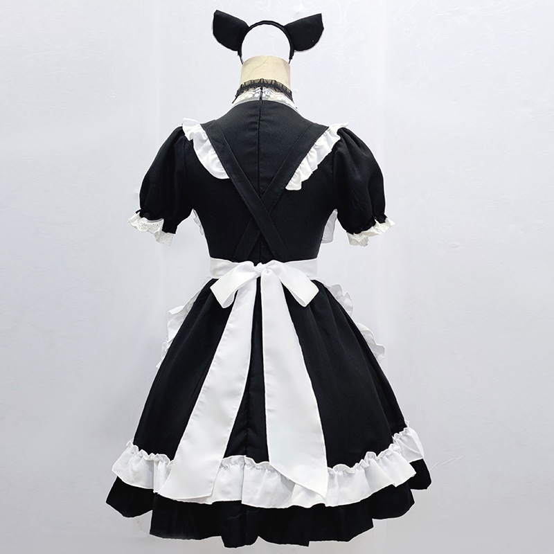 Picture of Japanese Maid Dress Pink Classic Cat Lori Maid Uniform cosplay Anime cosplay