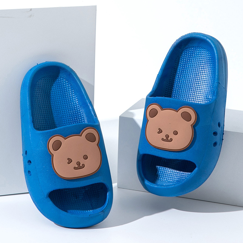 Picture of EVA Children's Slippers Cute Cartoon Boys and Girls Baby Children's Bean Shoes Big Children's Parent-Child Summer Slippers