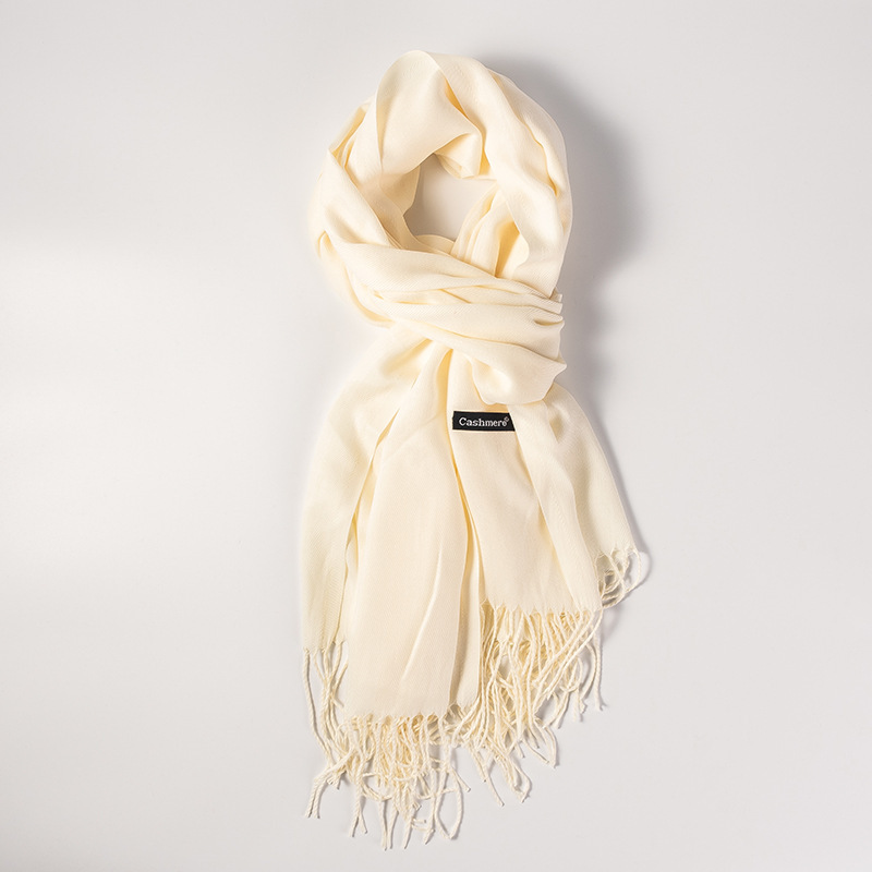 Picture of Imitation Cashmere Scarf for Women in Autumn and Winter, Warm Outer Wear, Japanese and Korean Sweet Gift, Fashionable Shawl, Factory Direct Sales, Cashmere Texture