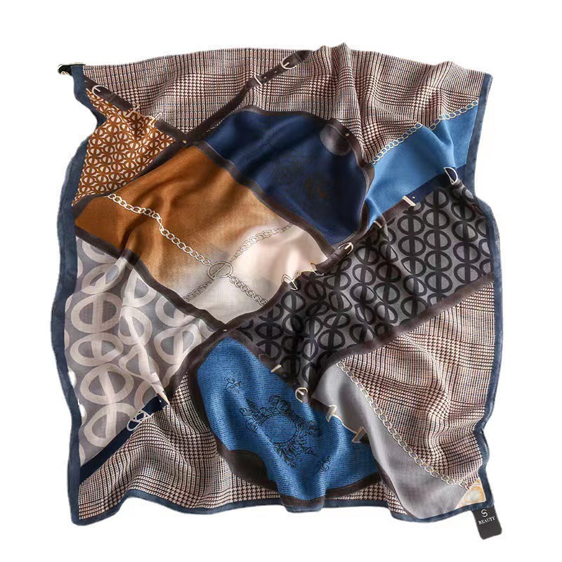 Picture of Small Large Scarf Autumn and Winter Women's Cotton and Linen Scarf Summer Lunch Break Air-conditioning Room Shawl Dual-use Travel Scarf Fashion