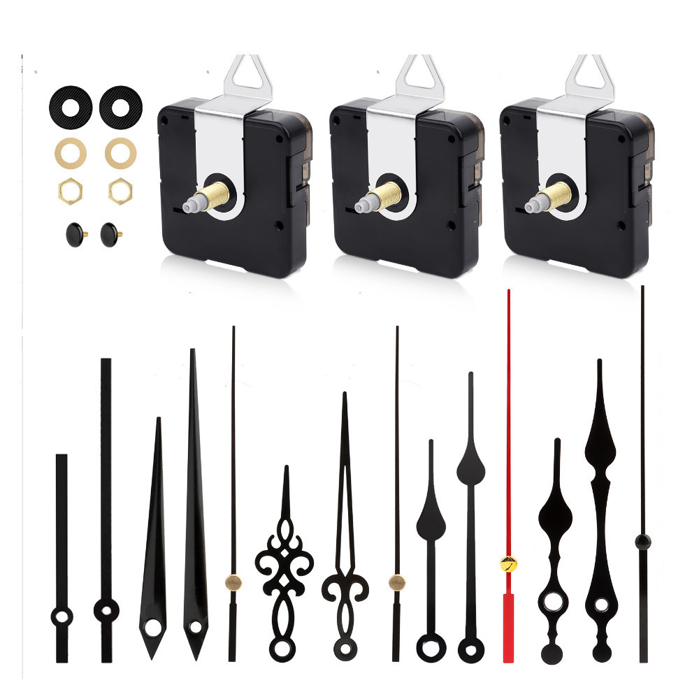 Picture of Cross-border hot selling DIY clock movement mute wall clock accessories clock Wall watch core mechanism 2 Movement +5 sets of clock needle