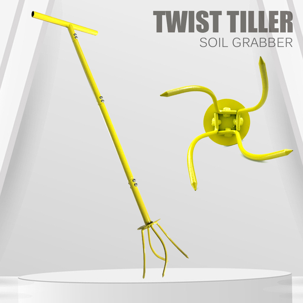 Garden soil grasping hole Ripper garden grass aerating weeding tool garden claw trimming shovel seedling moving device