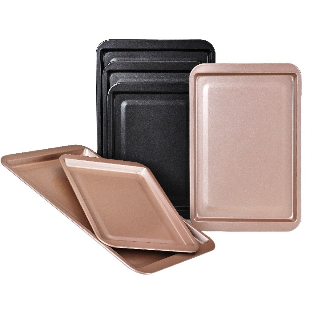Rectangular Thickened Non-Stick Baking Pan for Oven Non-Stick Baking Cake Curly Cookie Mold Bread Baking Pan