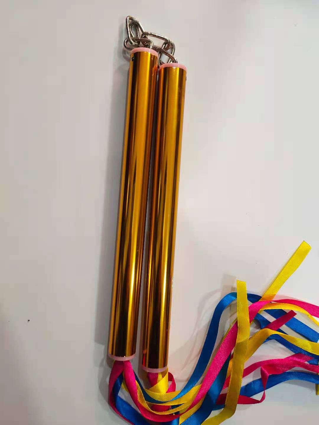 Picture of Flat head aluminum alloy nunchakus ribbon aluminum alloy nunchakus children training nunchakus performance nunchakus
