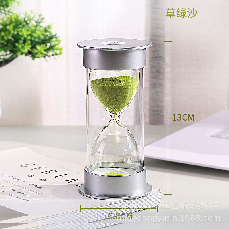 Picture of Silver anti-fall hourglass 10/20/30 minutes student supplies children's toys office gifts catering printing wholesale