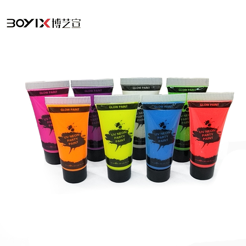 Picture of Cross-border water-based fluorescent face paint fluorescent paint hand-painted paint Halloween face painting diy paint wholesale
