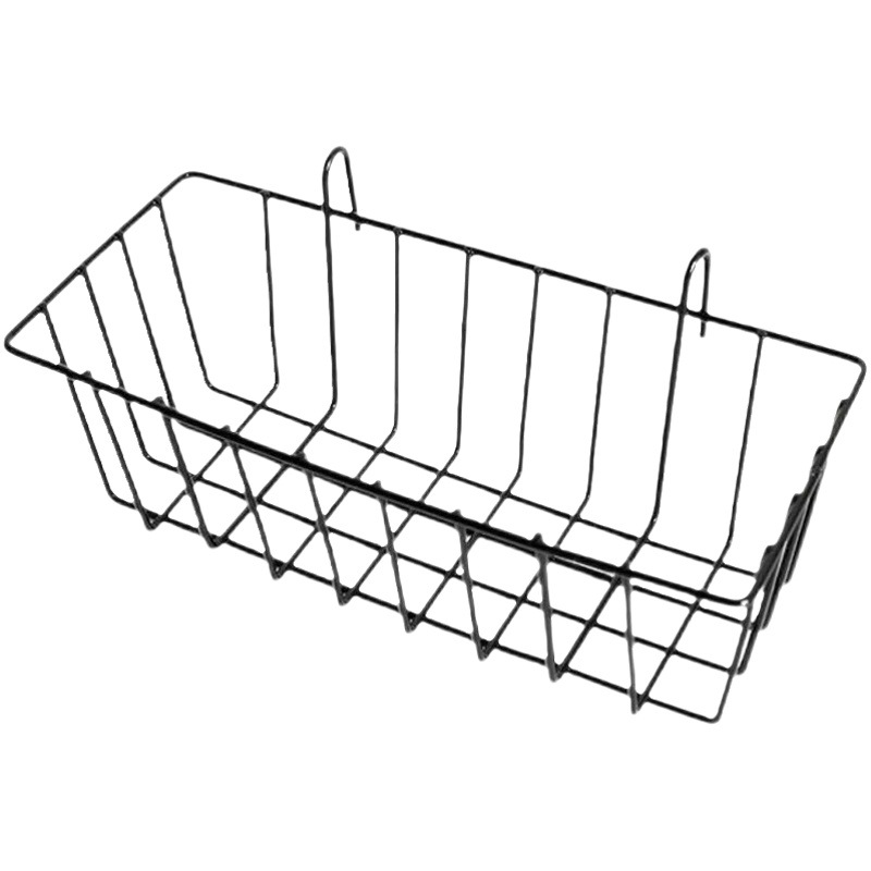 Picture of ins Hanging Basket Tray Iron Wire Mesh Storage Rack Hanging Basket Supermarket Household Storage Finishing Mesh Cave Board Storage Basket