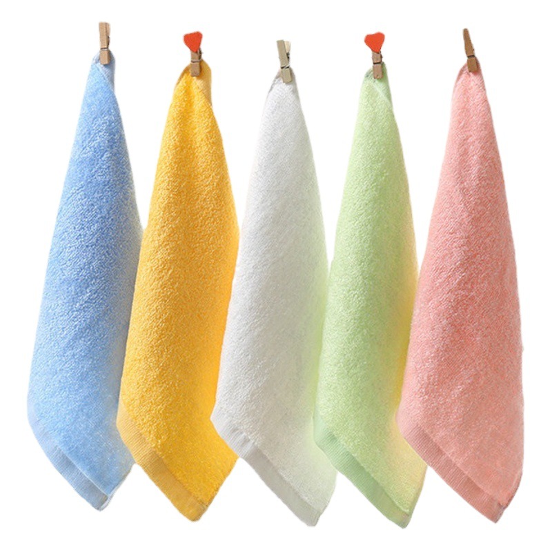 Picture of Bamboo Fiber Small Square Towel Kindergarten Small Towel Absorbent Children's Handkerchief Baby Towel Saliva Towel Wholesale Factory