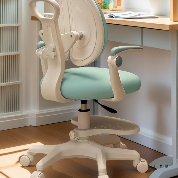 Children's study chair, primary school student corrective sitting posture work chair, adjustable lifting seat, home writing desk seat