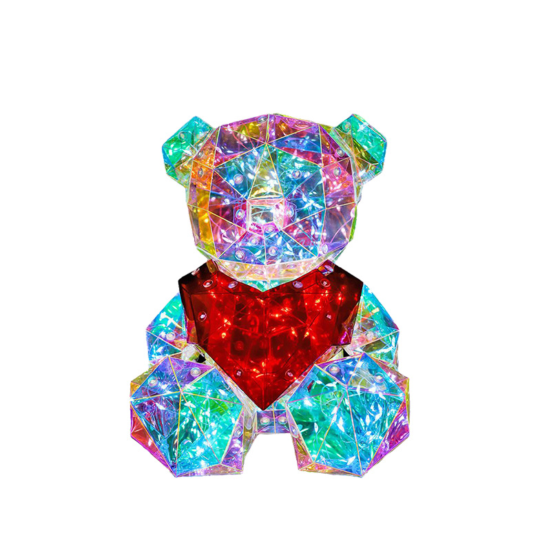 Picture of Fantasy glow love bear decoration Tanabata Valentine's Day birthday gift bedroom night light creative ornaments wholesale