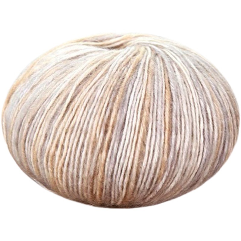 Gradient Dyed Hand-Mixed Wool Group Coarse Wool Baby Scarf Wool Group Cotton Crocheted Line DIY Characteristic Line