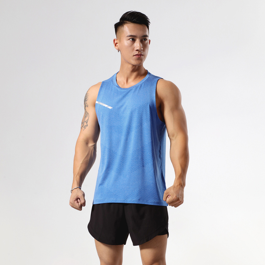Picture of Summer Outdoor Sports Quick-drying Clothes Men's Fitness Running Breathable Top Basketball Loose Sleeveless Round Neck Vest for Women