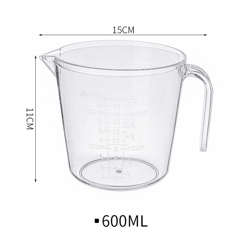 Picture of Measuring Cup with Scale Plastic Cup High Temperature Resistant Small Measuring Cup Measuring Spoon Milk Tea Shop Special Baking Tool Household