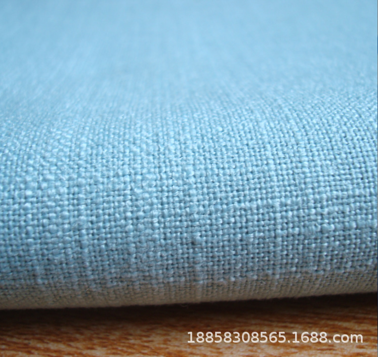 Flat plain imitation linen sofa cloth decorative fabric large belly yarn imitation linen