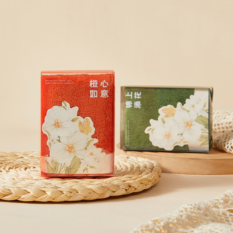 Picture of Hand gift towel wedding bridesmaid return gift wedding shop creative gift box coral velvet towel wedding company activity gift