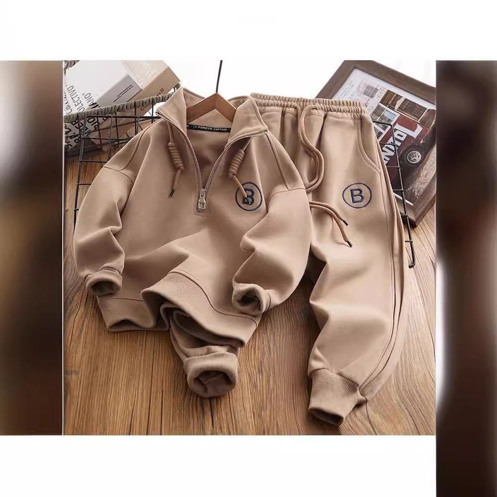 Picture of Children's sweater sports suit 2023 new large children's autumn western style boys loose clothes fat children's spring and autumn