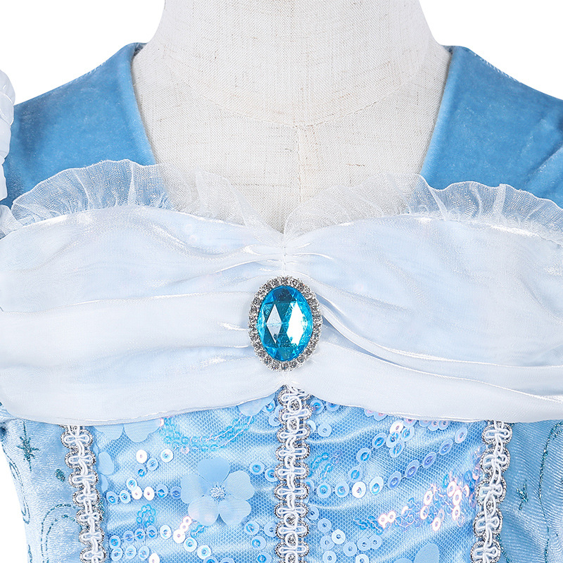 Picture of Cross-border Cinderella princess dress girls' ball pettiskirt girls' dress Halloween dress mesh princess dress