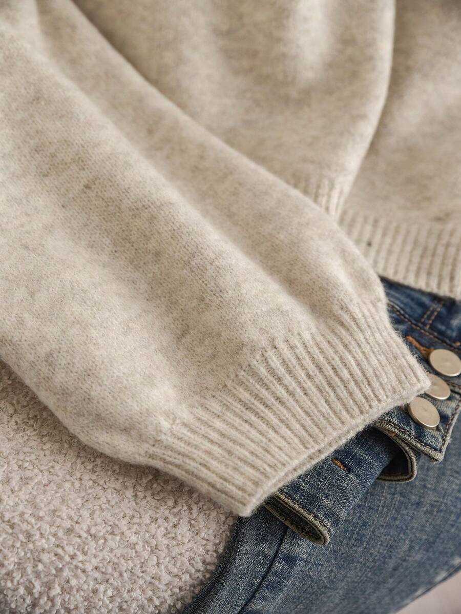 Picture of Design sense bow knit cardigan autumn and winter new loose and versatile lazy style knit sweater