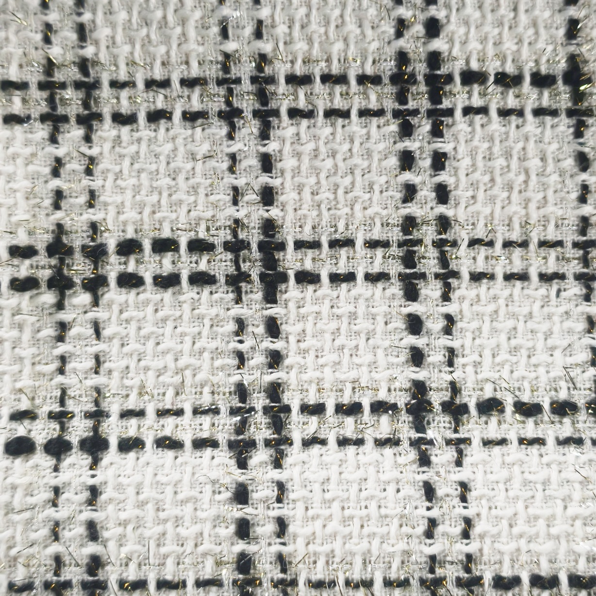 Picture of Tweed, small fragrance, bright silk plaid fabric, girls' outerwear, dresses, bags, shoes, hats, woolen fabrics